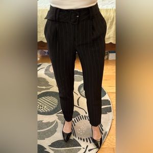 Express Belted High-Rise Ankle Pant